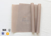 0.11mm 245gsm Brown PTFE Coated Fiberglass Fabric Cloth Plain Weave
