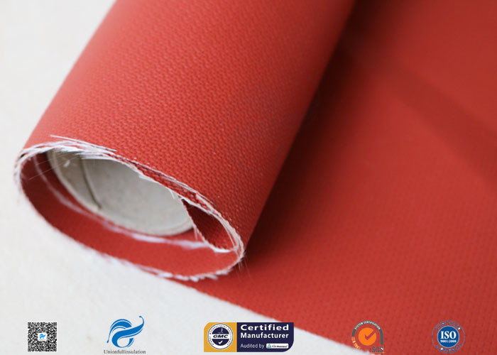 580gsm 260℃ Fiberglass Cloth Thermal Insulation Jacket Fabric Silicone Coated