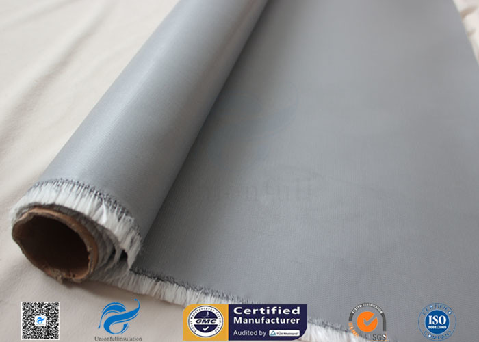3732 590GSM 0.5MM Silicone Coated Fiberglass Fabric Fire Blanket High Strength